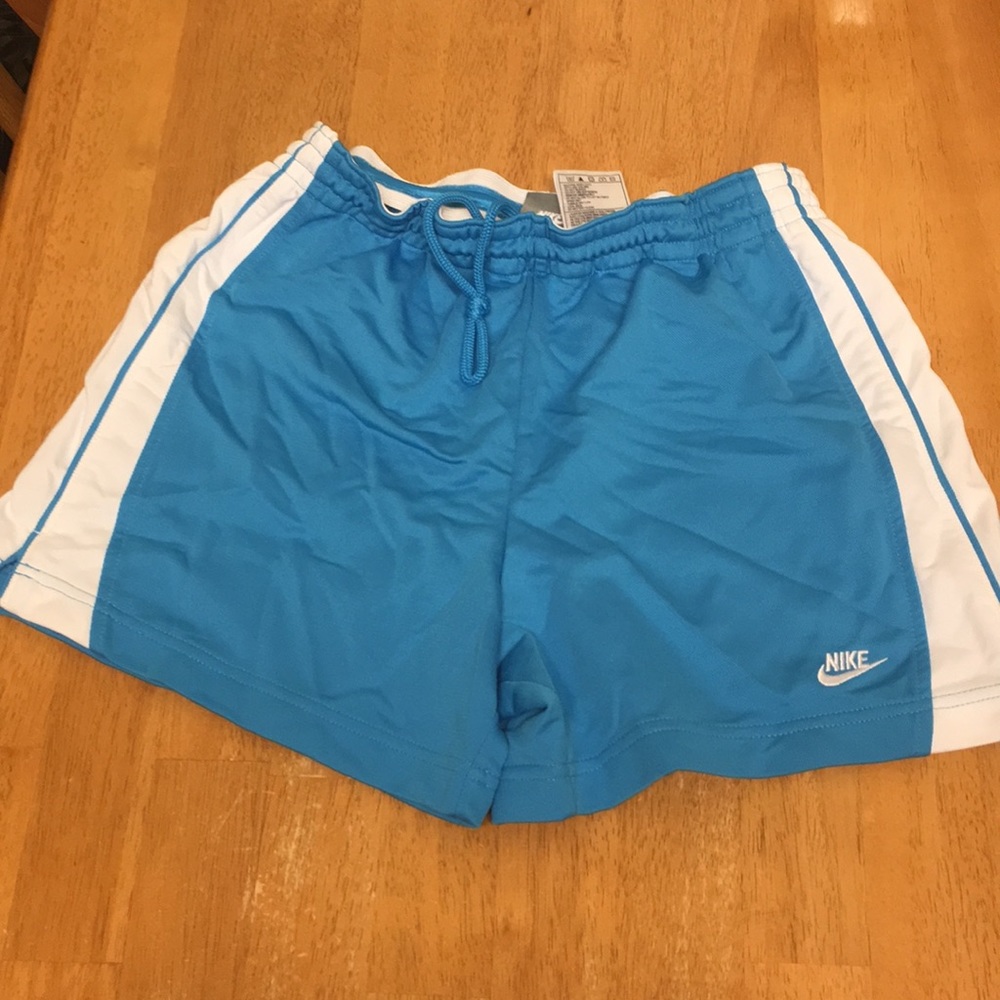 Blue nike athletic shorts
